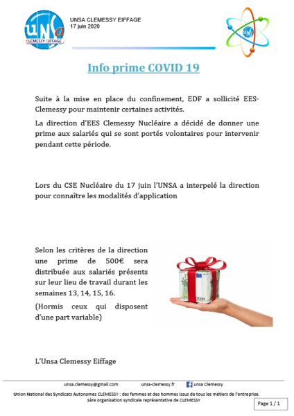 Info prime COVID 19